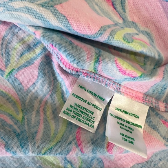 Lilly Pulitzer Margot Swing Dress Pelican Pink Off The Scales Print Large Preppy - Picture 5 of 9